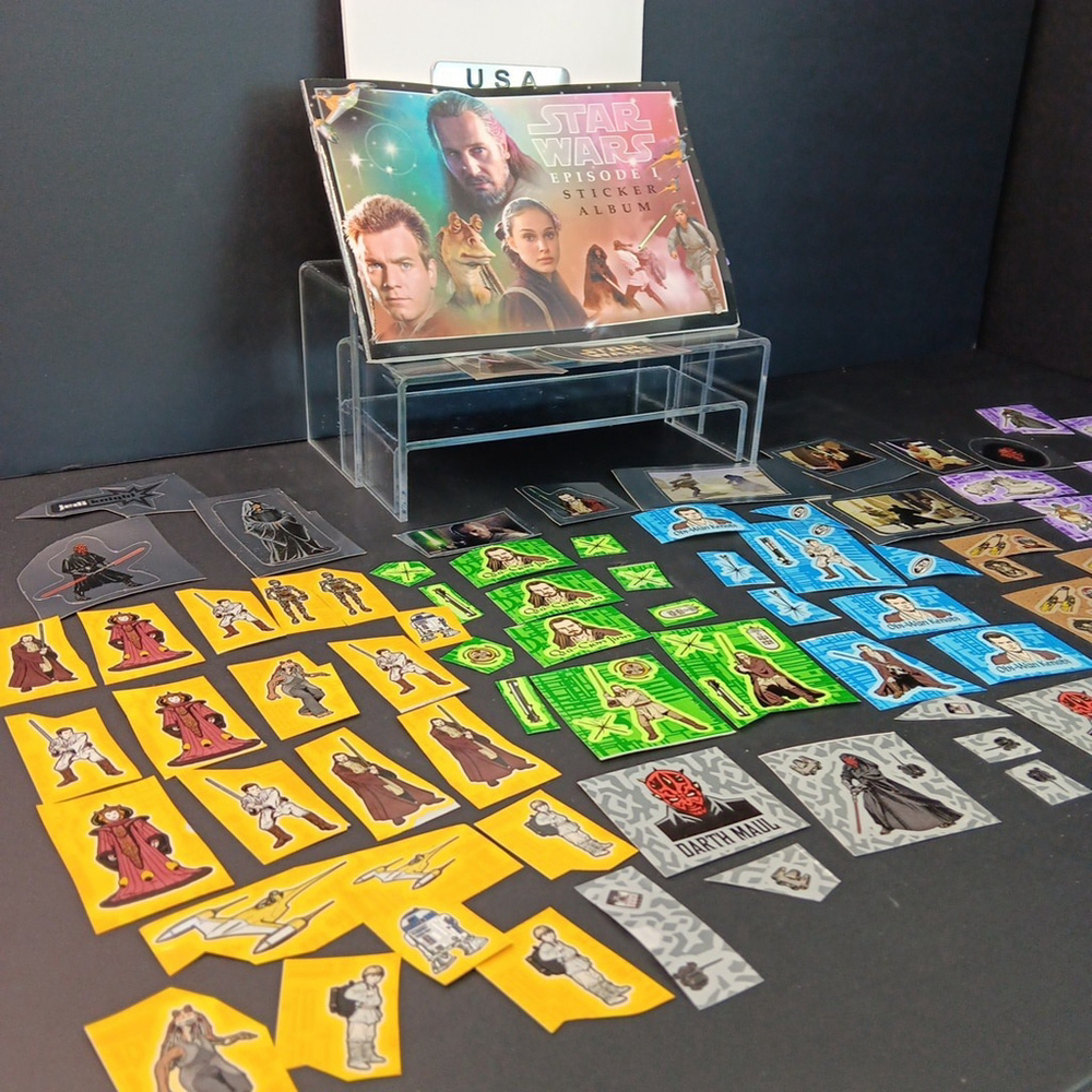 Star Wars Stickers And Sticker Book Partially Used. Huge Lot Of Unused Stickers